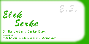 elek serke business card